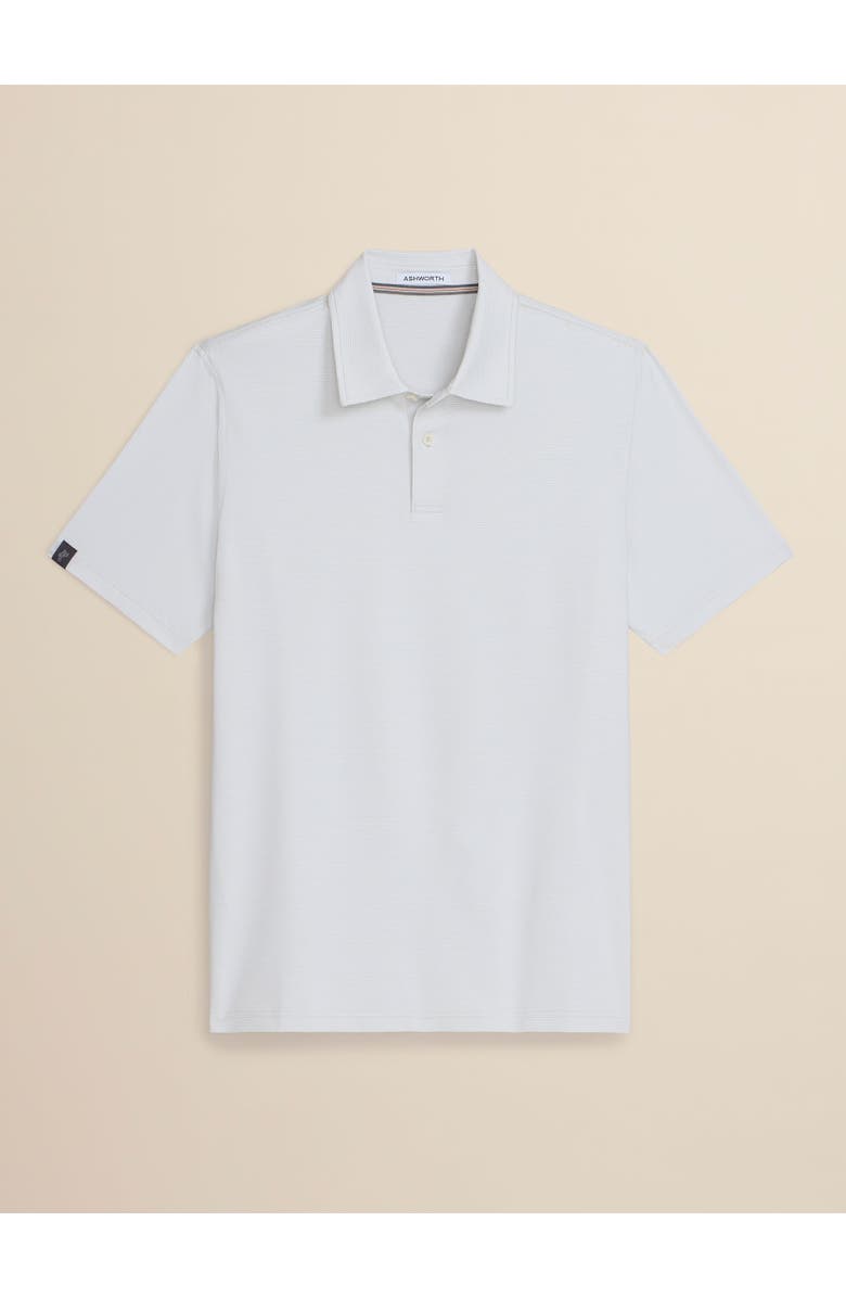 ASHWORTH GOLF Bunker Stripe Polo, Main, color, Stone Grey