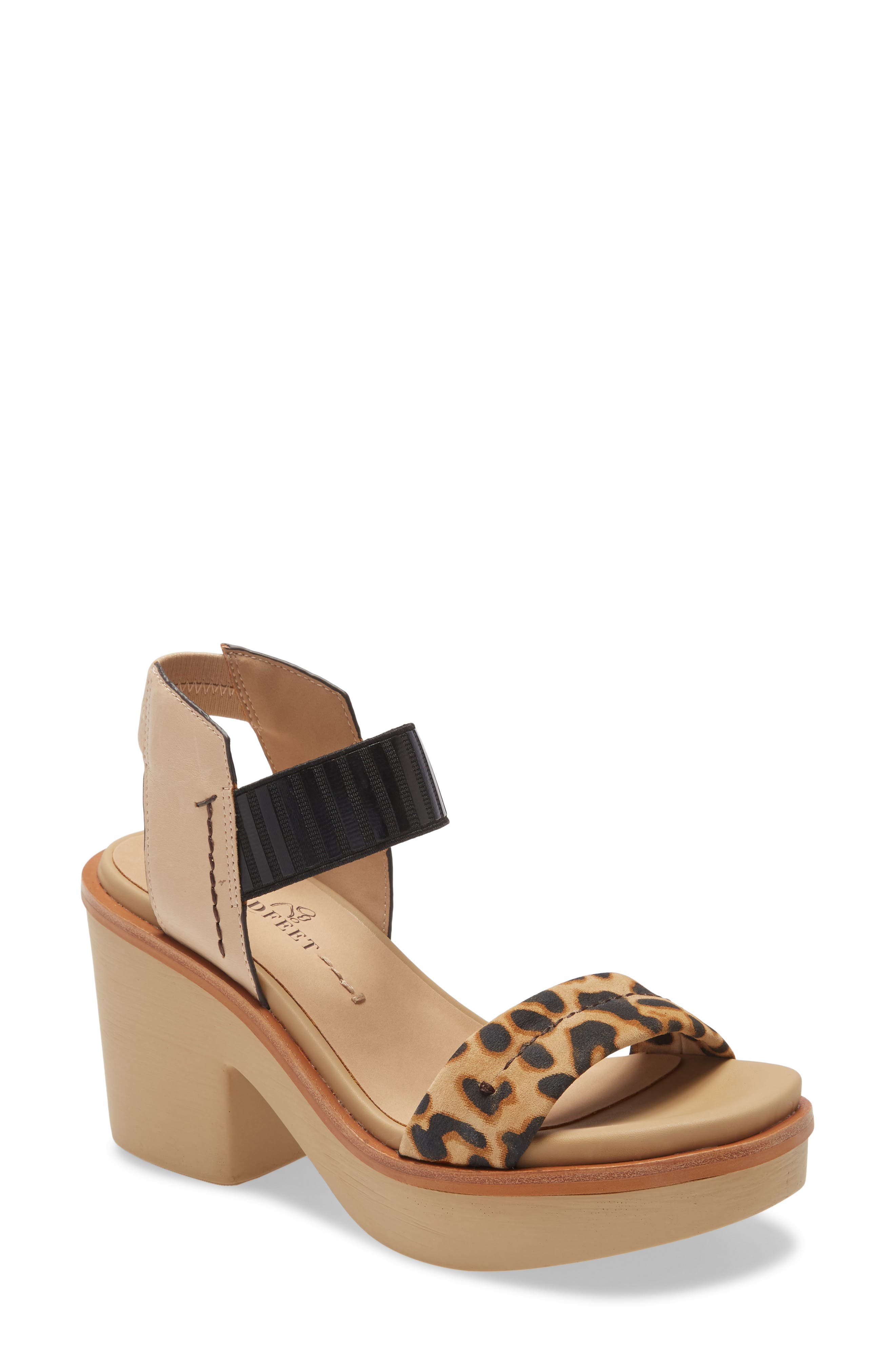 Basalt Platform Sandal, Main, color, LEOPARD PRINT LEATHER