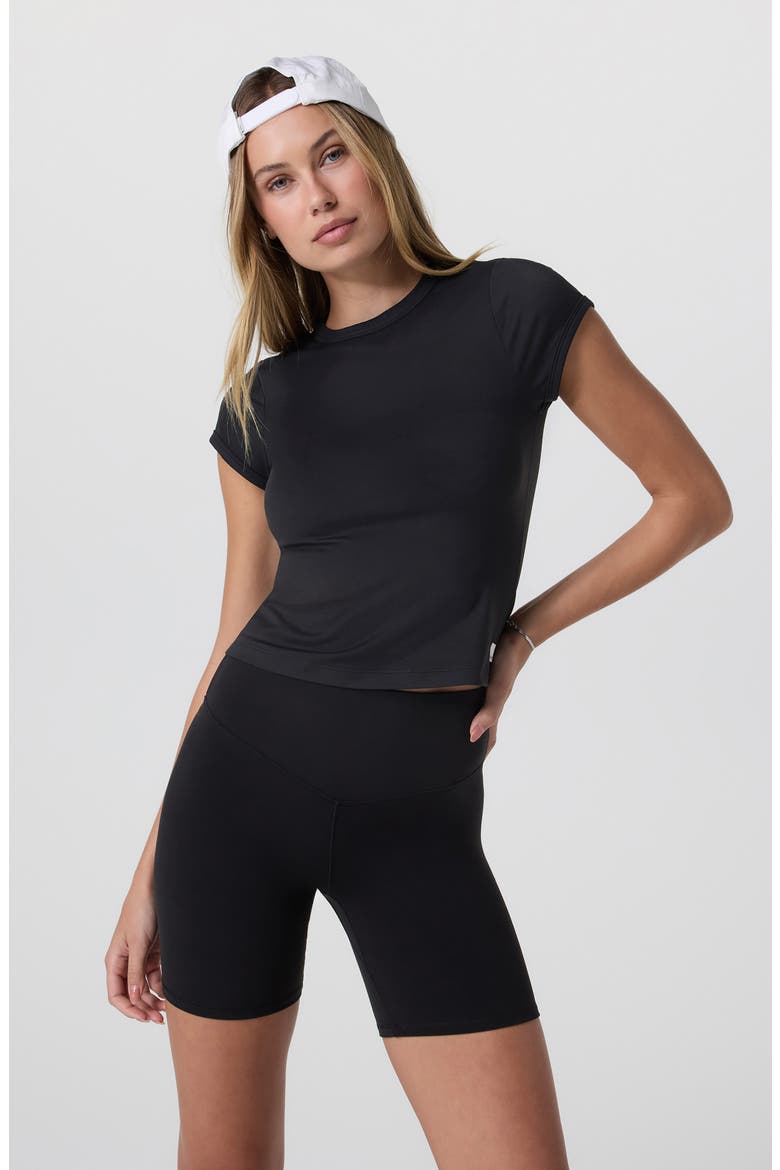 Halo Baby Tee, Alternate, color, SOLID BLACK