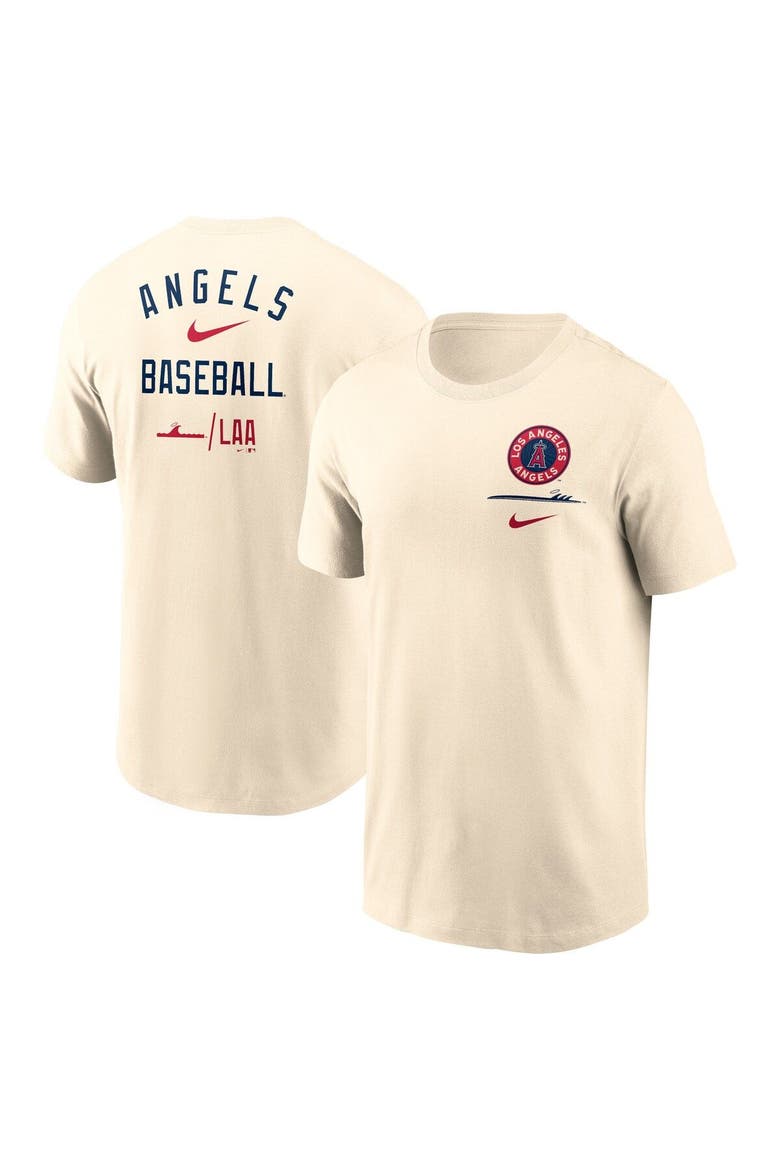 Men's Nike  Cream Los Angeles Angels City Connect 2-Hit T-Shirt, Main, color, Cream