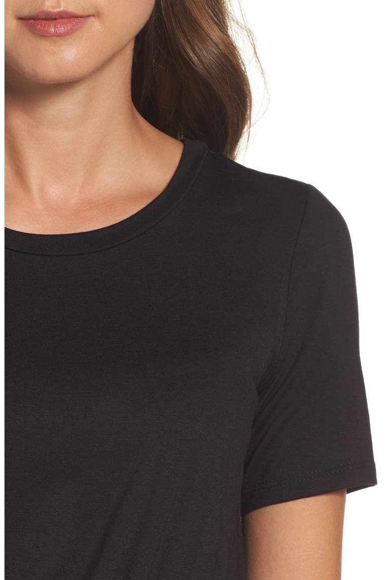 T-Shirt Dress, Alternate, color, BLACK
