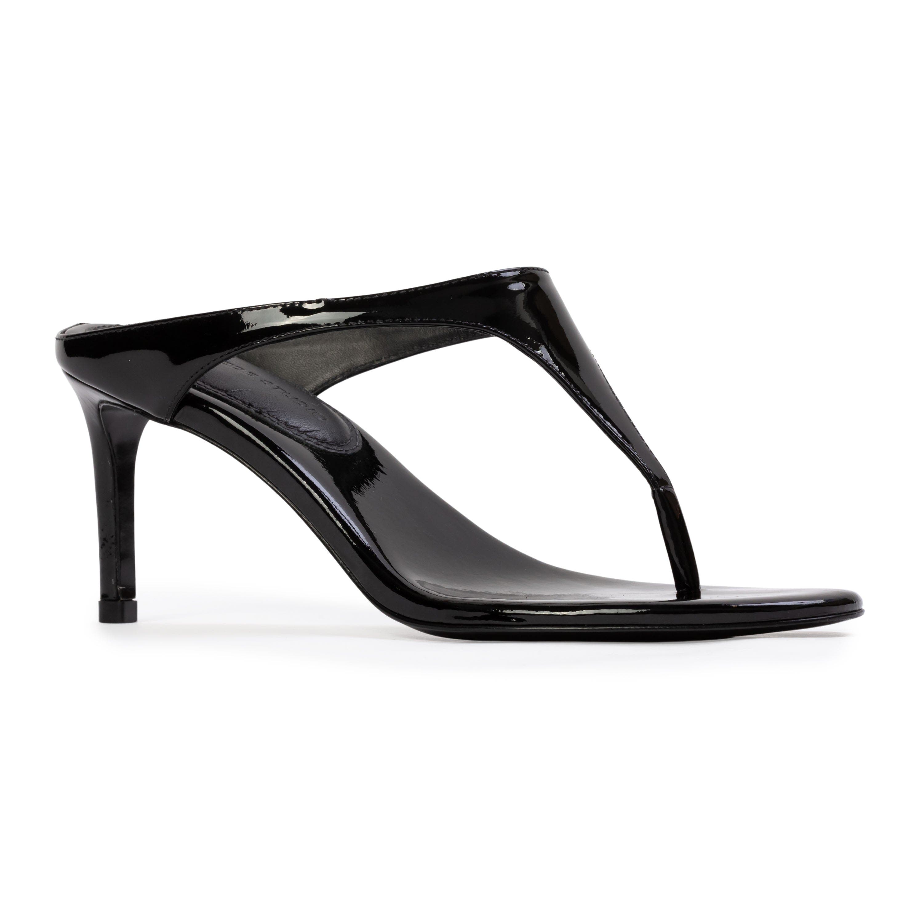BLACK SUEDE STUDIO Laurel 65 Patent Mule, Alternate, color, Black Patent Leather