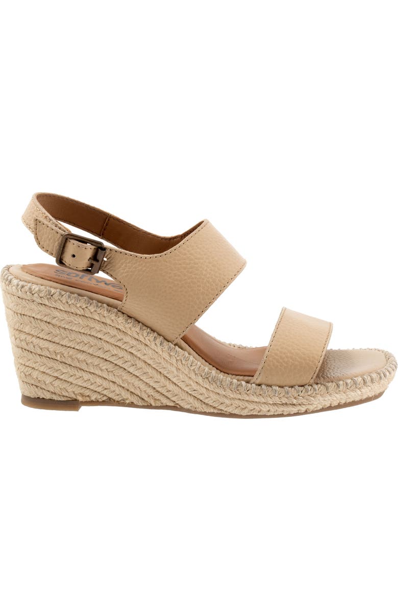 SoftWalk<sup>®</sup> Hartley Espadrille Wedge Sandal, Alternate, color, Beige