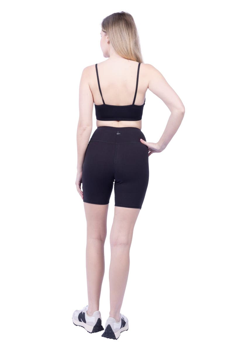 Lezat Ada Organic Cotton Bike Short, Alternate, color, Denim Patchwork