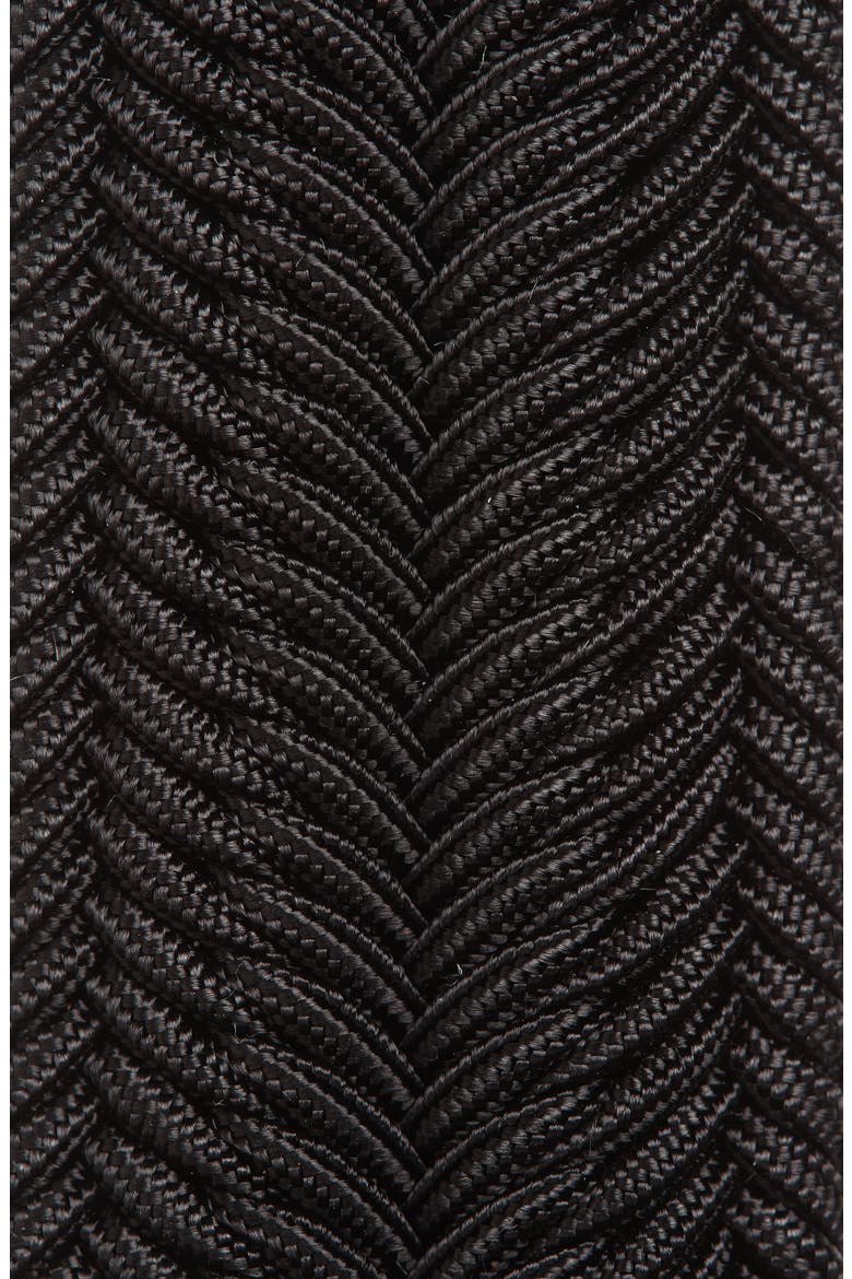 Herringbone Woven Belt, Alternate, color, BLACK
