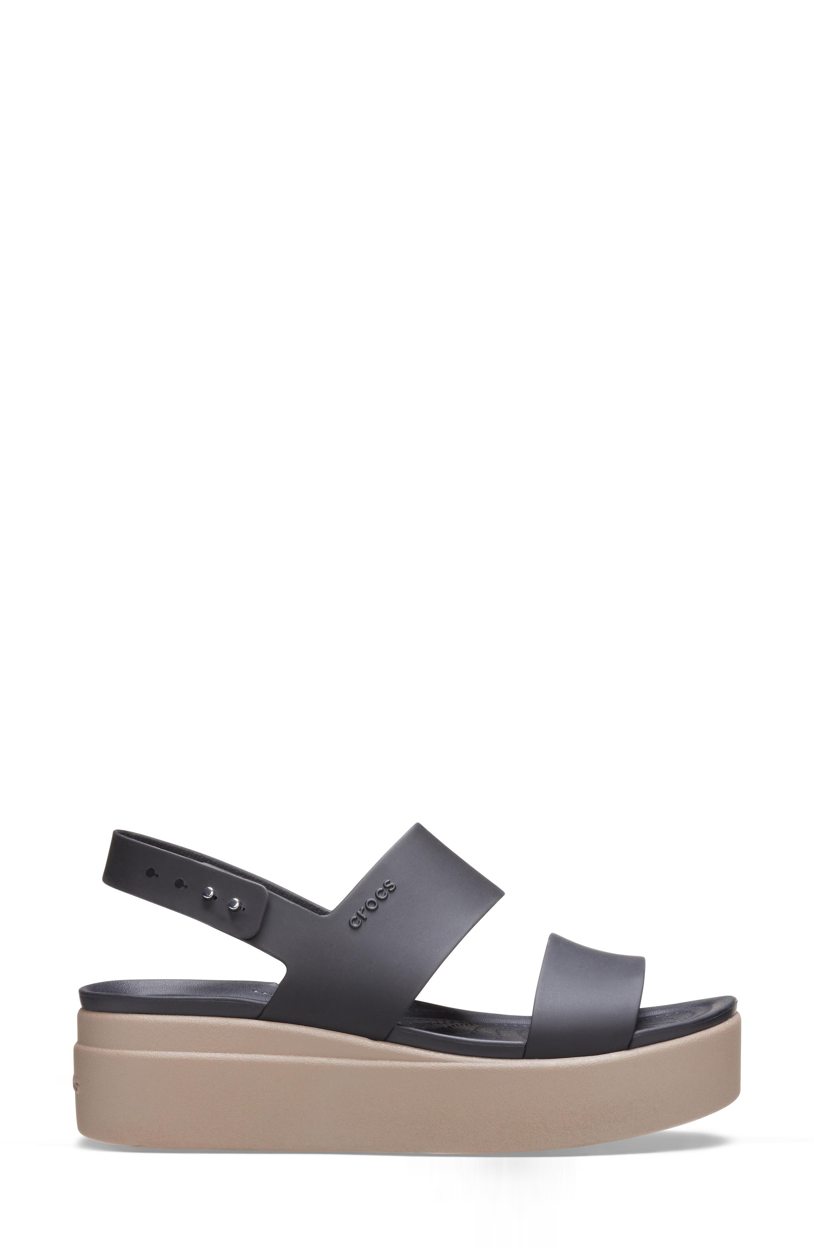 Brooklyn Wedge Sandal, Alternate, color, BLACK/ MUSHROOM