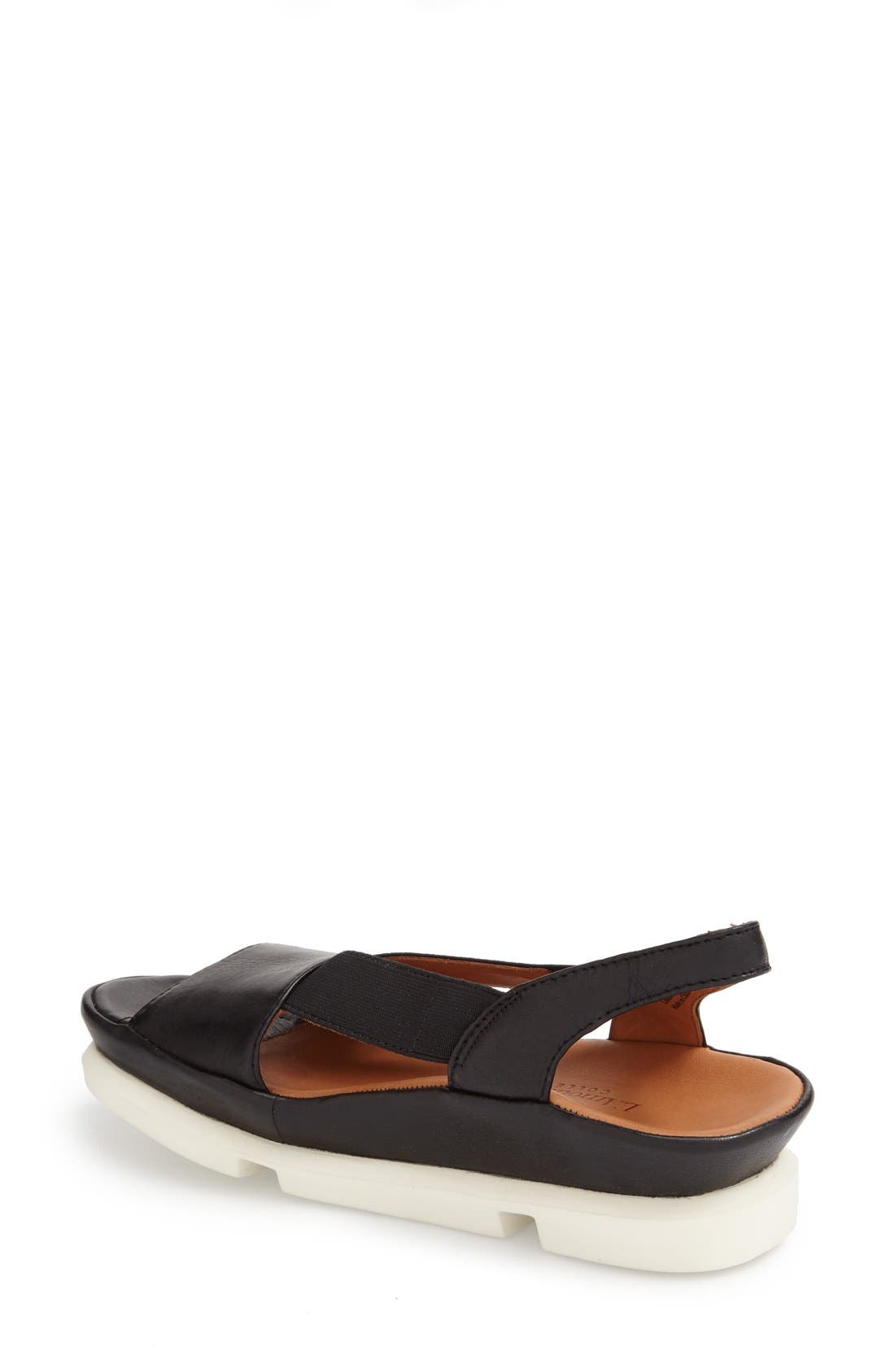 'Vivyan' Sandal, Alternate, color, BLACK LEATHER