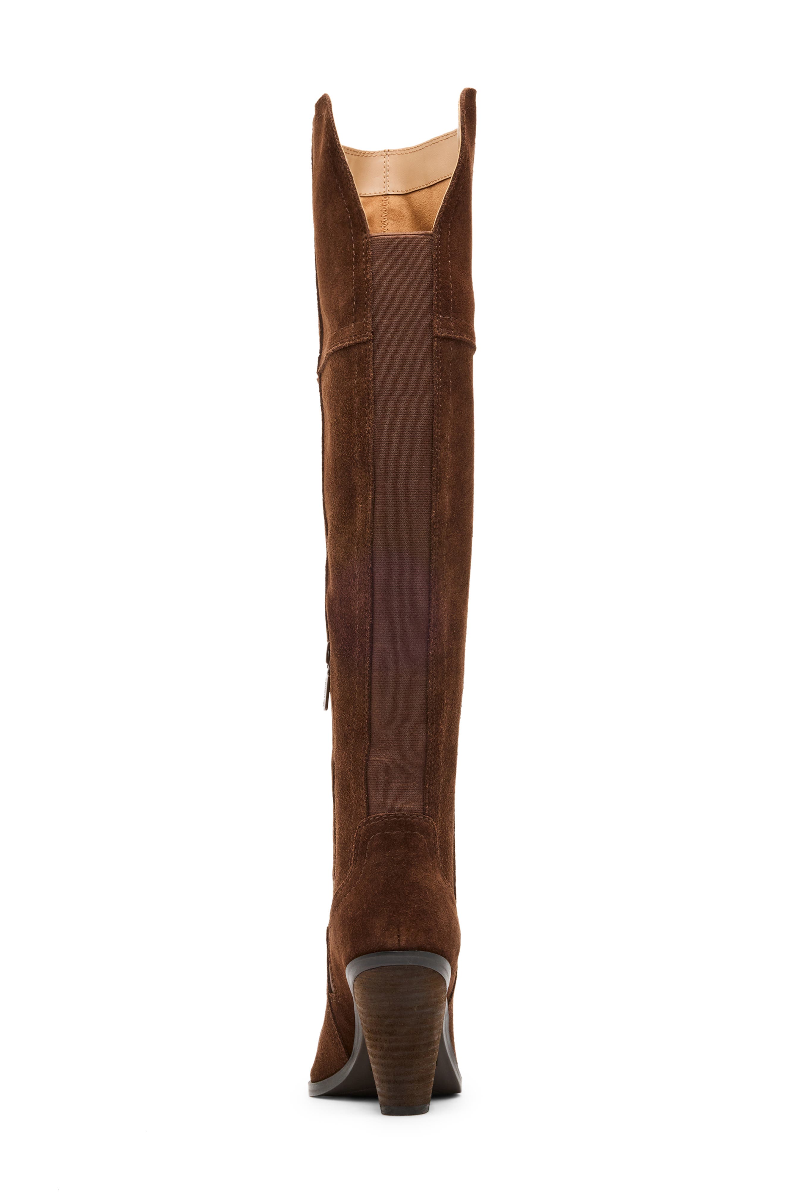 Windie Waterproof Over the Knee Boot, Alternate, color, CHOCOLATE SUEDE