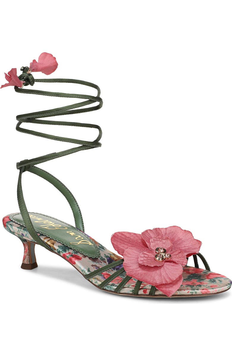 Sam Edelman Carla Ankle Wrap Sandal, Main, color, Green Agave