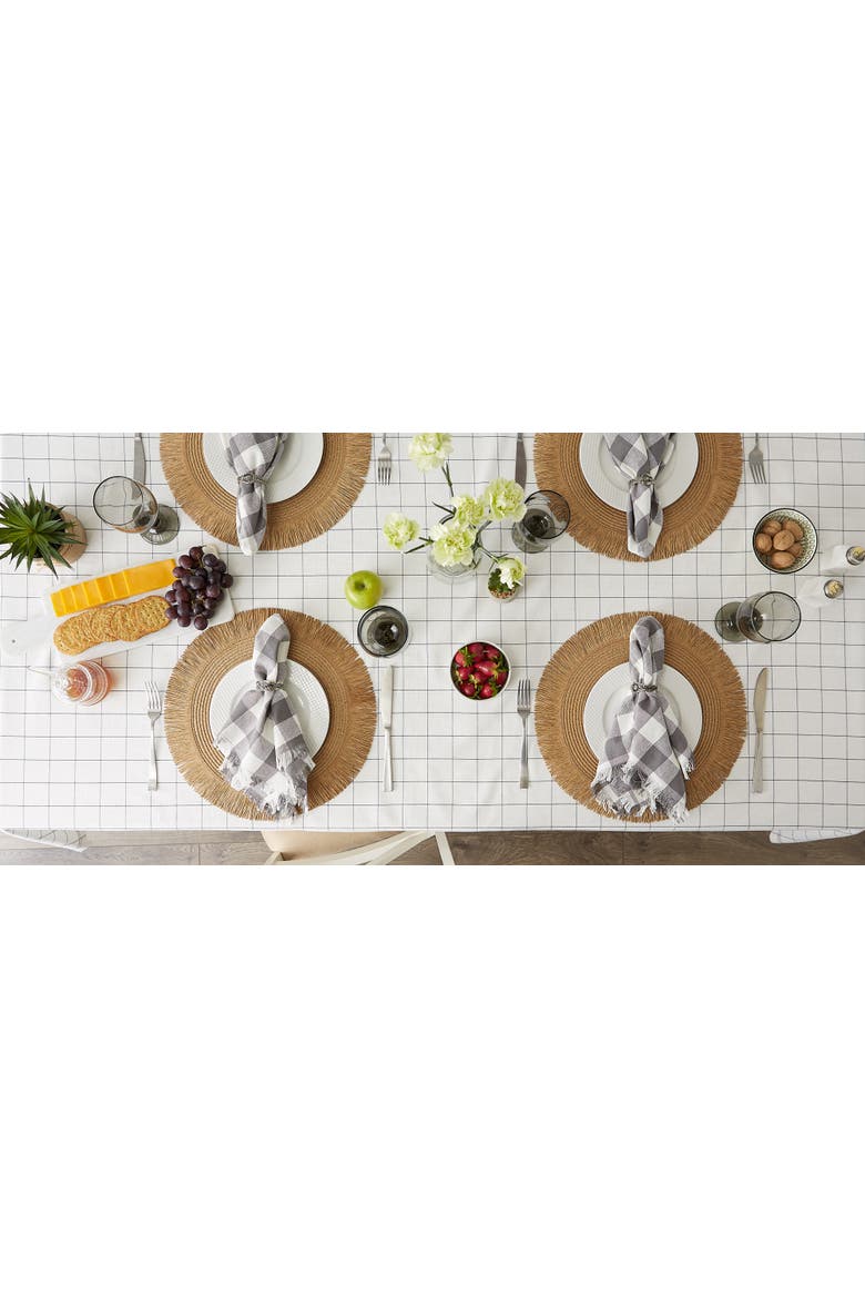 Kitchen Windowpane Tablecloth 60X104, Alternate, color, Windowpane