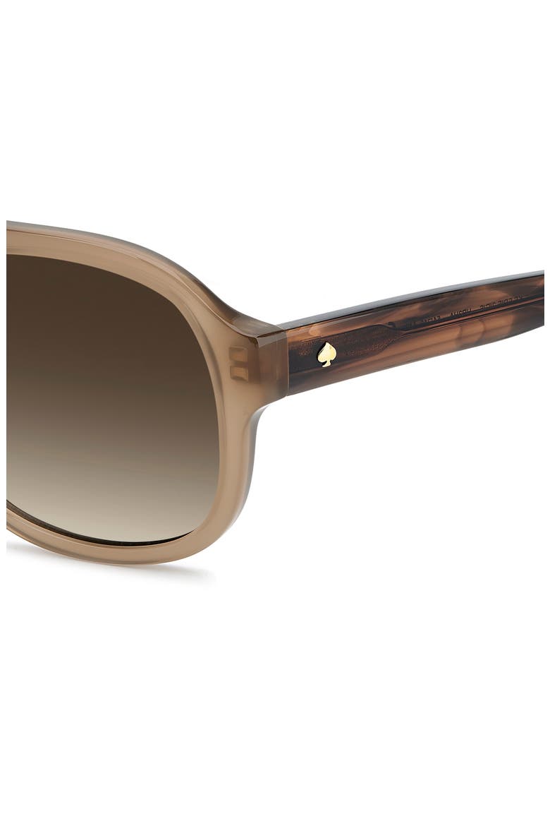 edie 54mm gradient square sunglasses, Alternate, color, BEIGE HORN/ BROWN SF