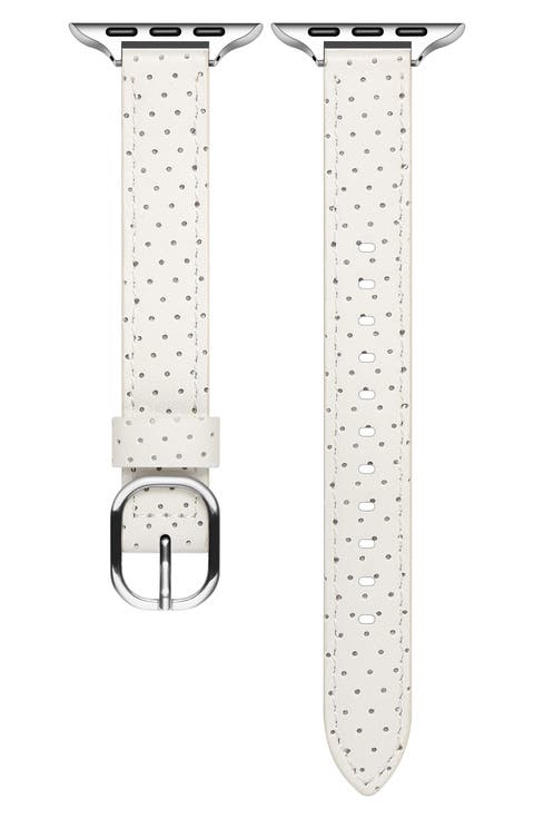Carmen Perforated Leather Apple Watch® Watchband