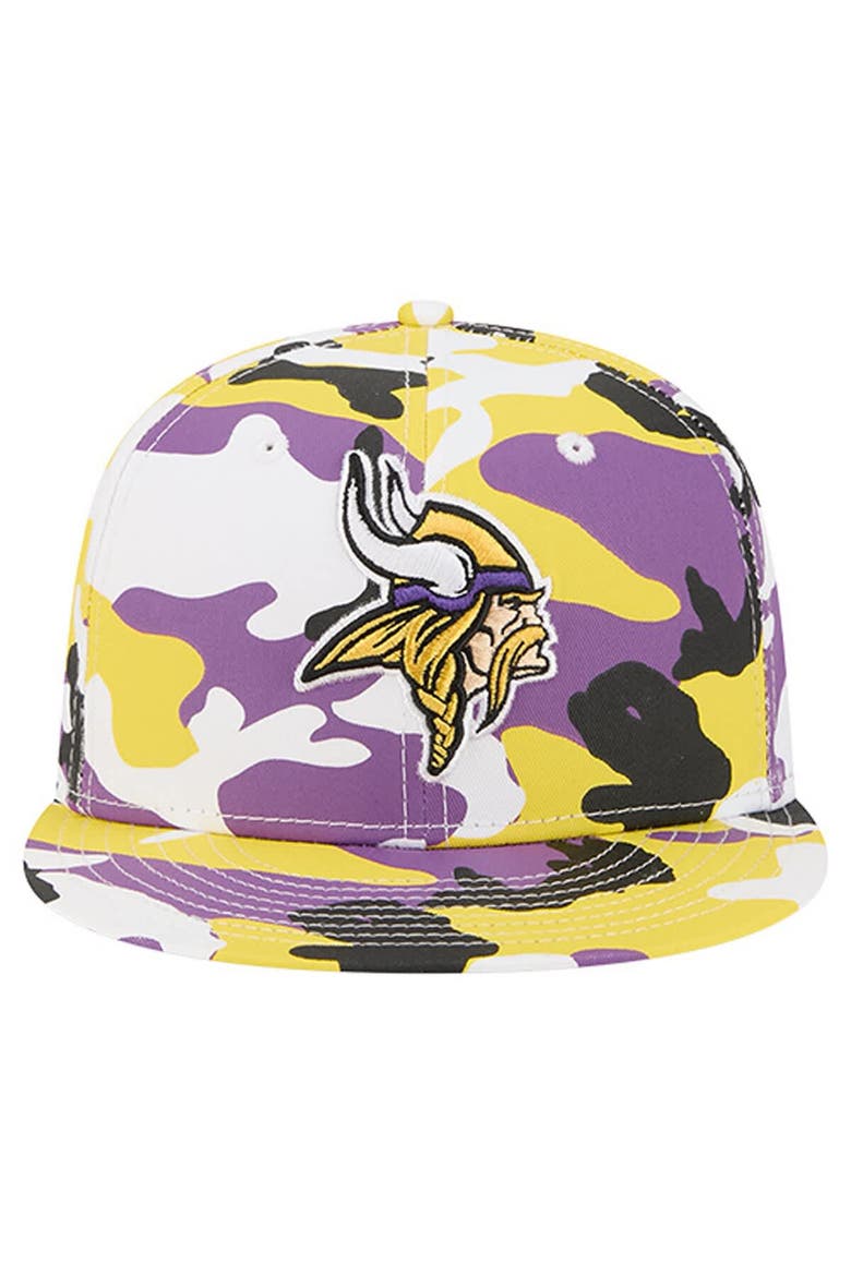 Men's New Era  Gold/Purple Minnesota Vikings 59FIFTY Fitted Hat, Alternate, color, Gold