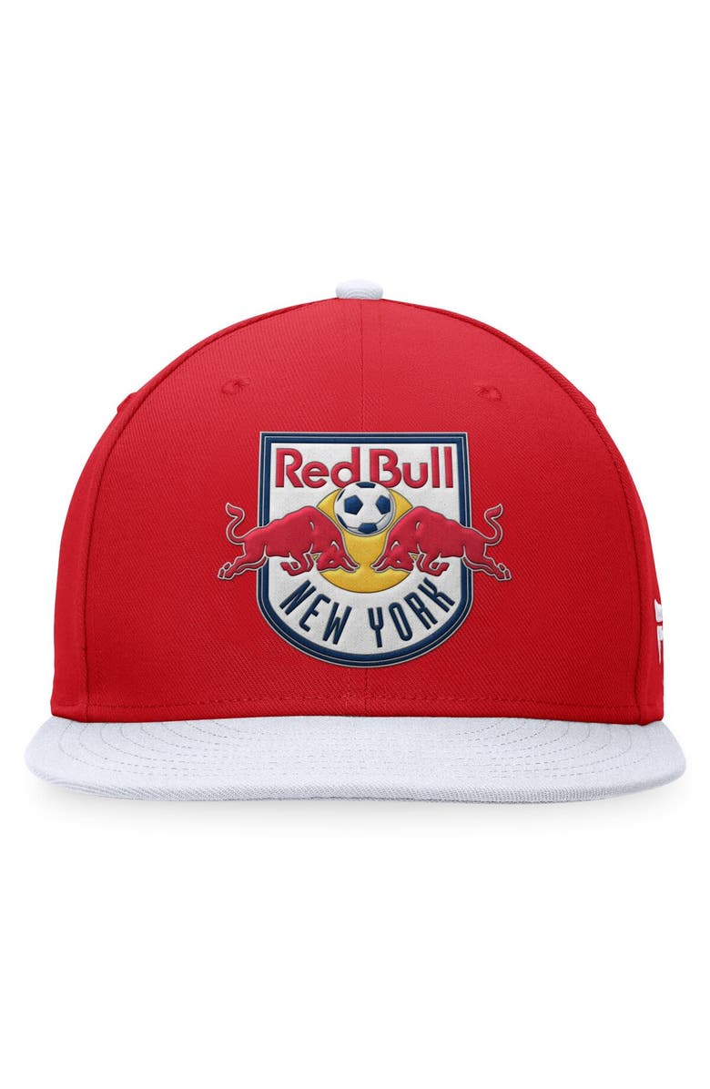 FANATICS Men's Fanatics Branded Red/White New York Red Bulls Downtown Snapback Hat, Alternate, color, 