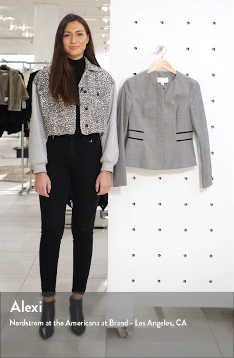 Javilla Stretch Wool Collarless Jacket, sales video thumbnail