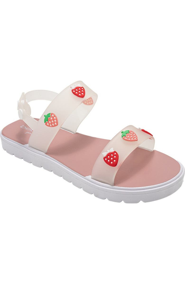 bebe Ami Strawberry Sandal, Main, color, White