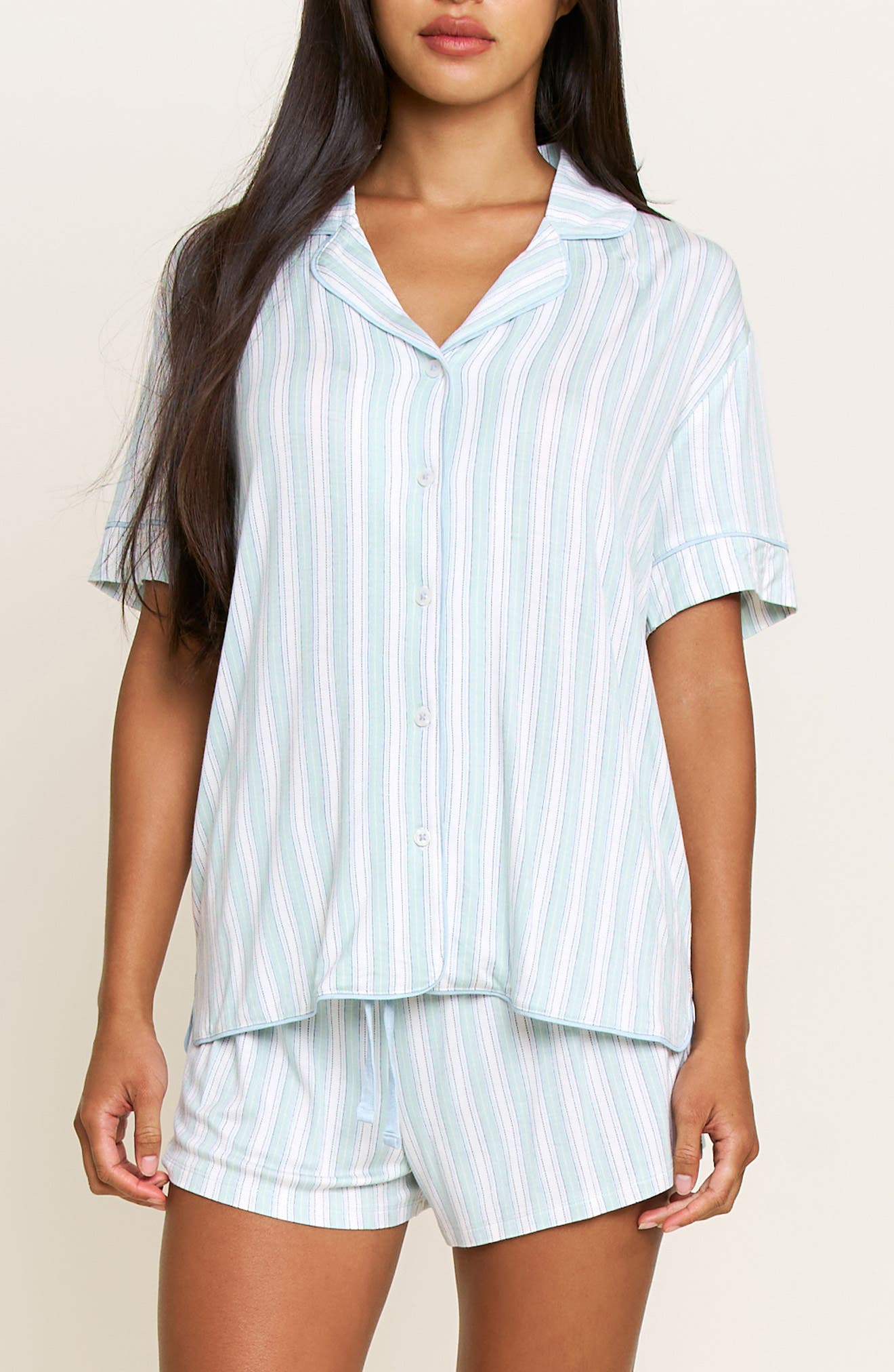 selected SAGE STITCHED STRIPE