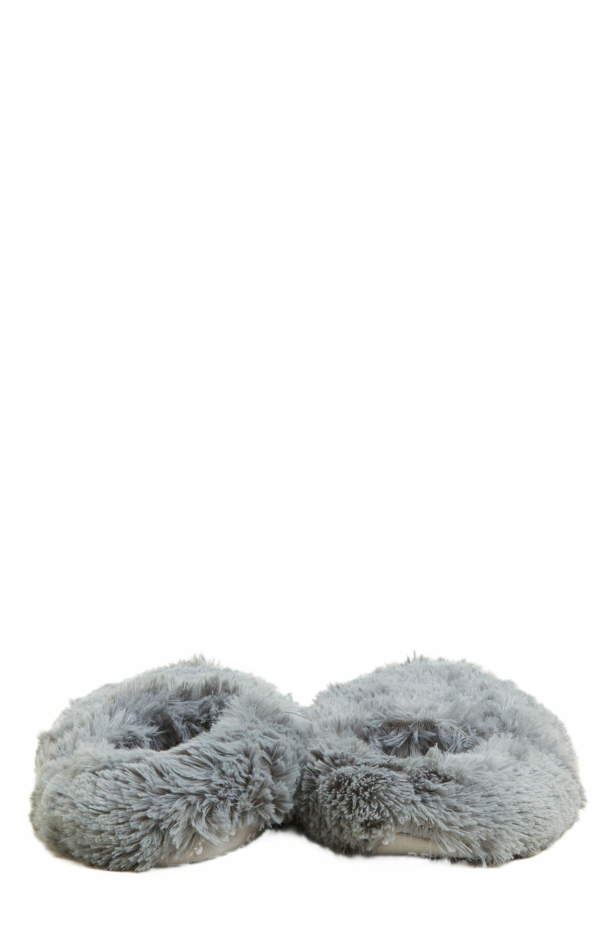 Warmies Plush Slippers, Alternate, color, Gray