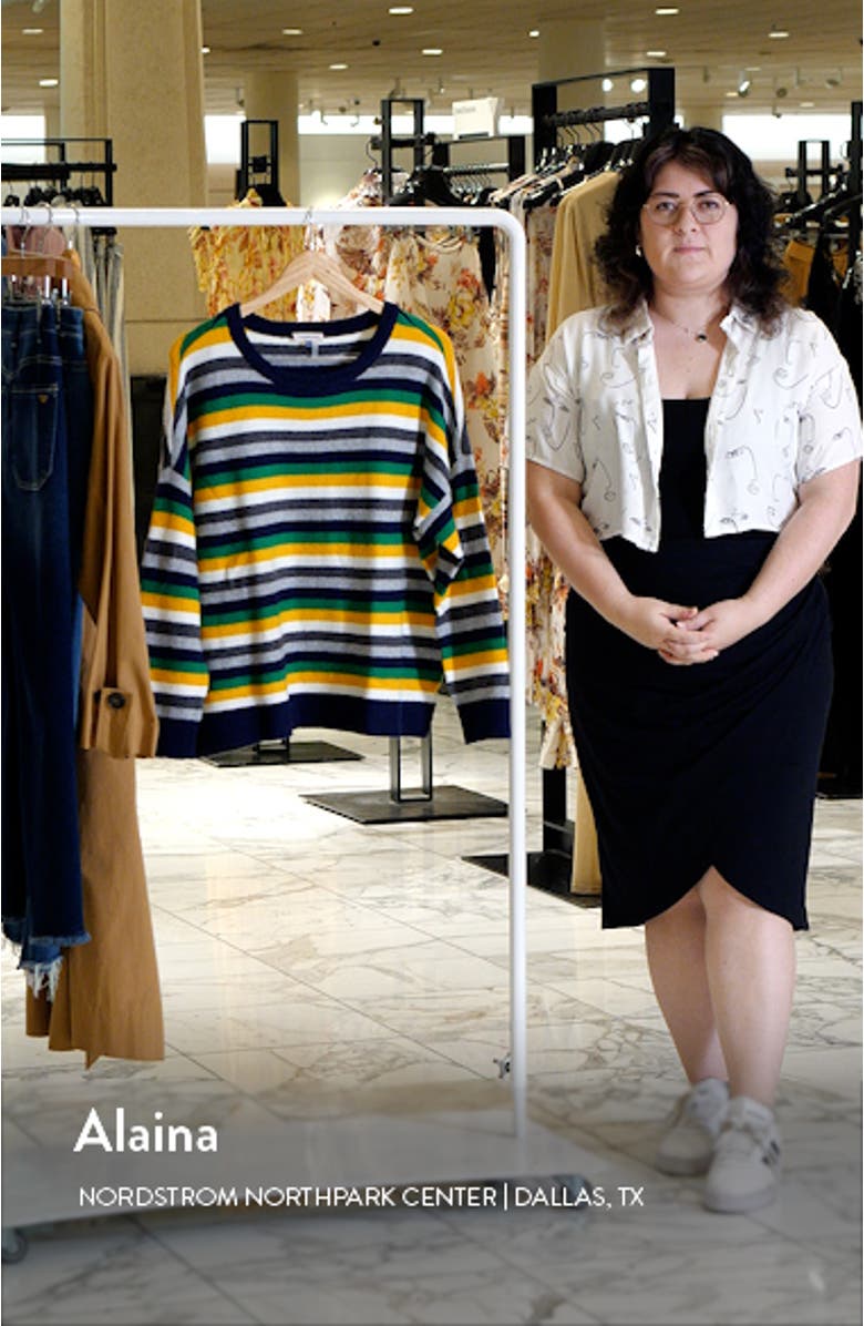 Multistripe Crewneck Sweater, sales video thumbnail