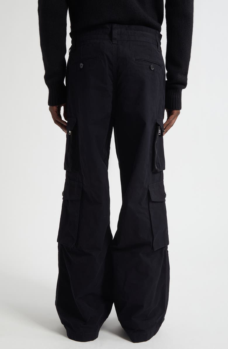 Dolce&Gabbana Faille Cargo Trousers, Alternate, color, N0000 Nero