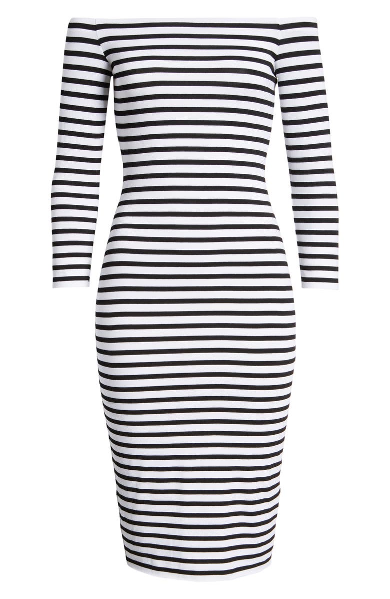 Bailey 44 Galley Down Off the Shoulder Dress, Alternate, color, 