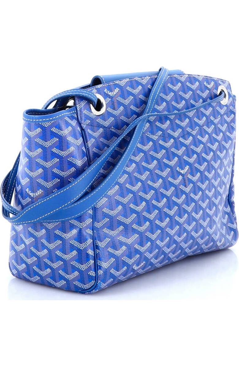 Pre-Owned Goyard Rouette Bag Coated Canvas PM, Alternate, color, Blue