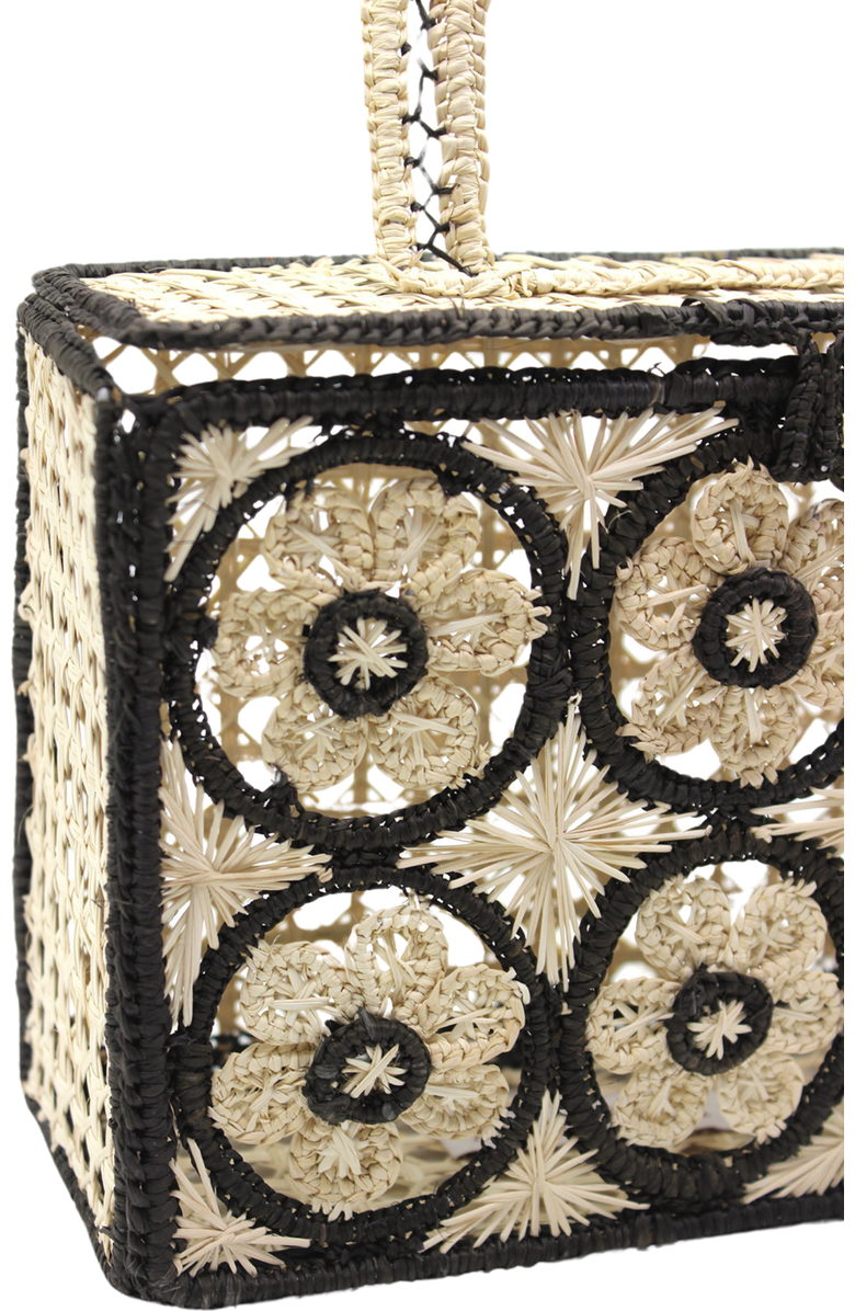 Amazónica Siena Handbag, Alternate, color, Beige / Black