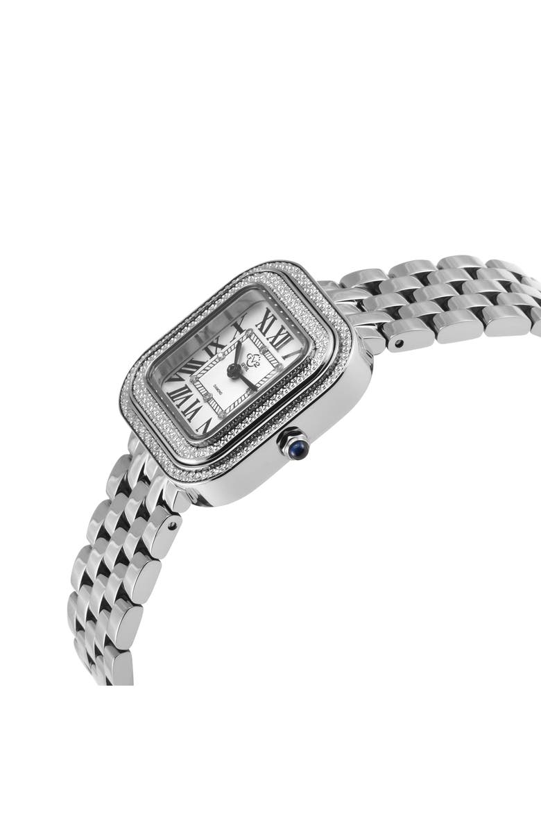 GV2 Bellagio Diamond Swiss Bracelet Watch, 30mm, Alternate, color, Silver