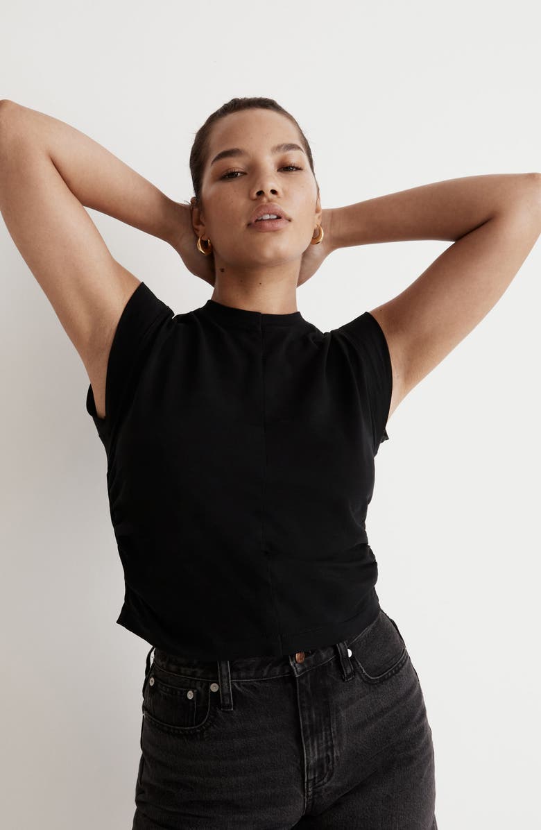 Madewell Side Cinch Muscle Tee, Alternate, color,