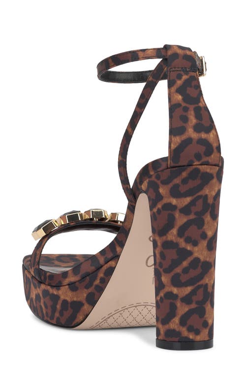 Jessica Simpson Callirah Ankle Strap Platform Sandal In Natural
