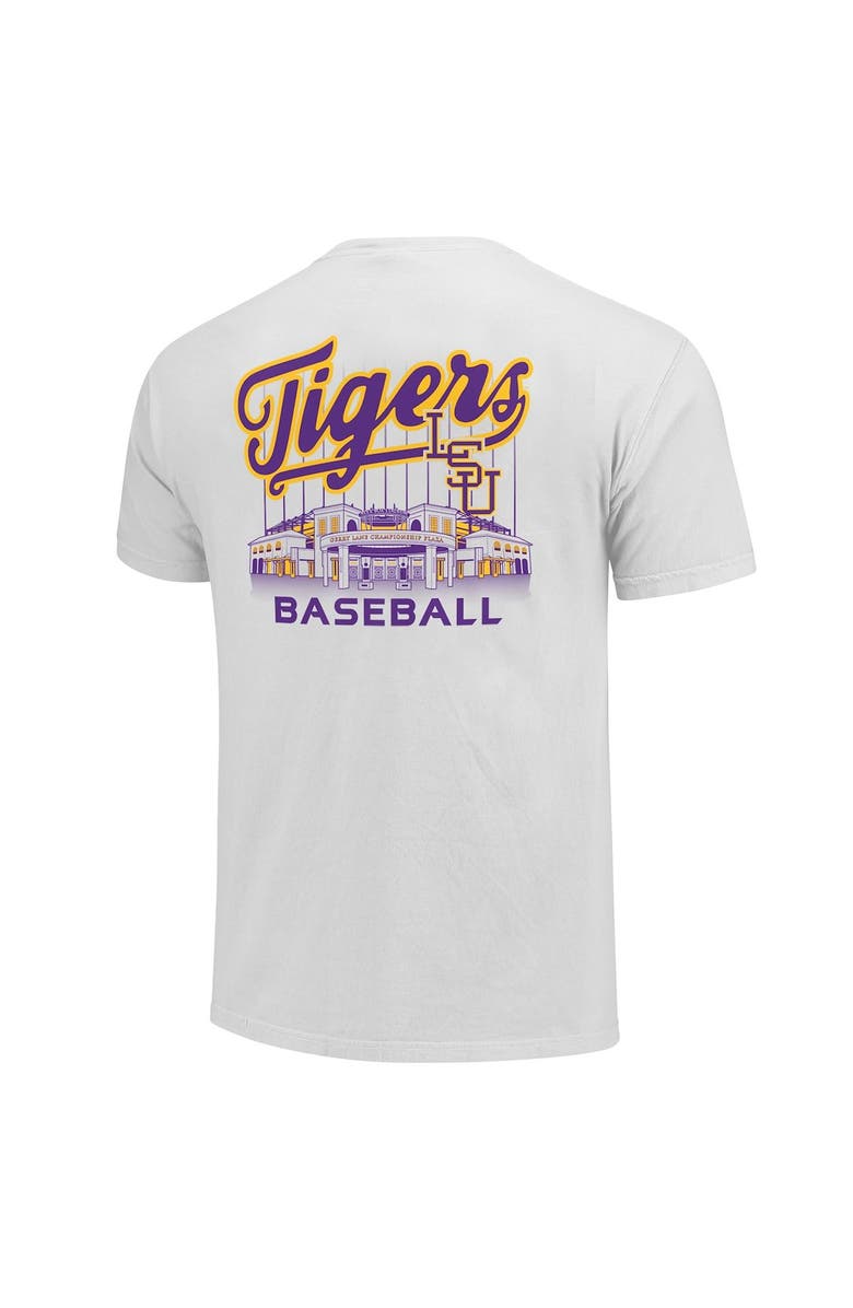 IMAGE ONE Men's White LSU Tigers Alex Box Stadium Baseball T-Shirt, Alternate, color, 