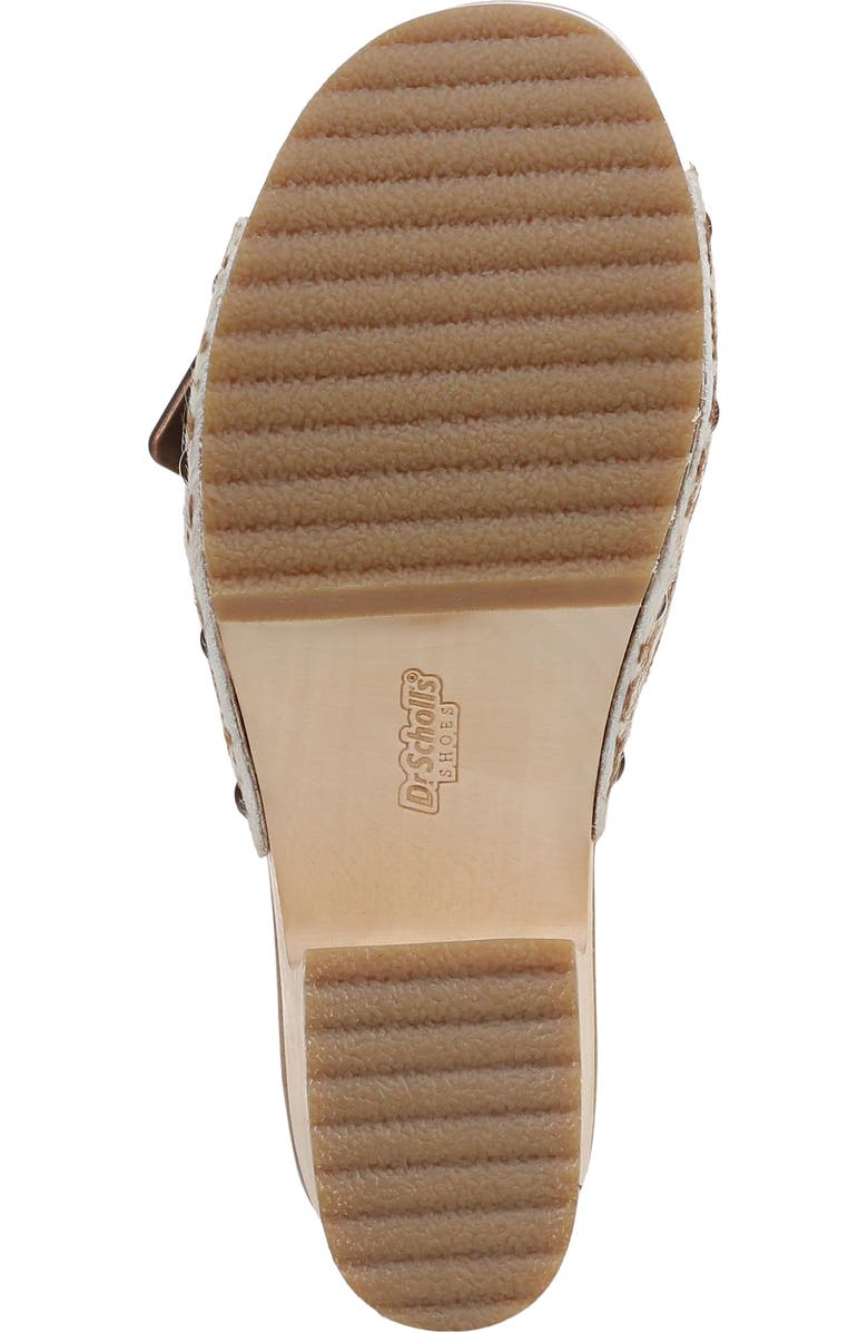 Dr. Scholl's Original Rodeo Platform Slide Sandal, Alternate, color, Tan Calf Hair