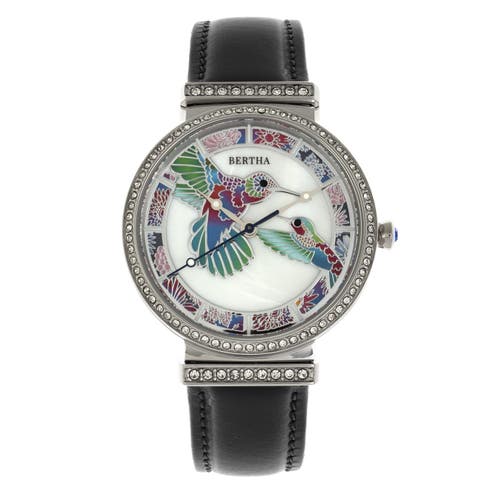 Bertha Emily Mother-of-pearl Bracelet Watch In Metallic