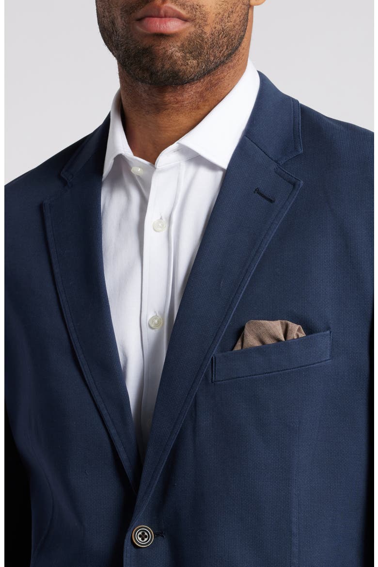 Washed Stretch Cotton Sport Coat, Alternate, color, NAVY