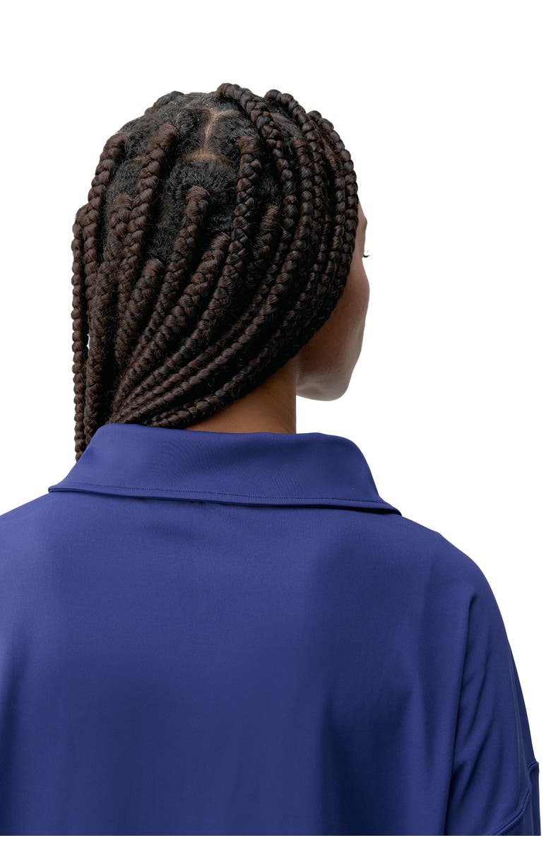 Born Living Yoga Lua Polo Performance Sport Sweatshirt, Alternate, color, Next Blue