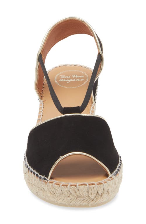 Toni Pons Bilda Espadrille Wedge Sandal In Black
