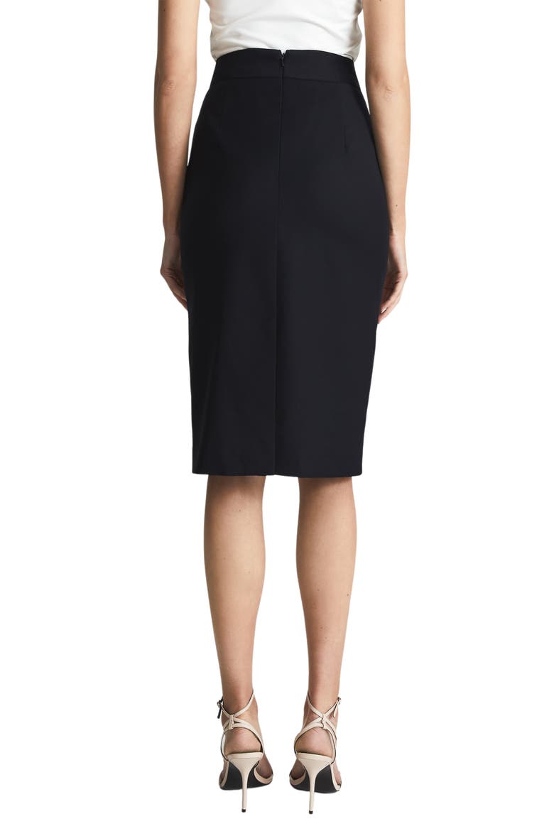 Haisley Wool Blend Pencil Skirt, Alternate, color, NAVY