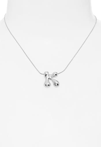 Balloon Initial Pendant Necklace