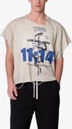 mnml Sleeveless Distressed Graphic Cutoff T-Shirt