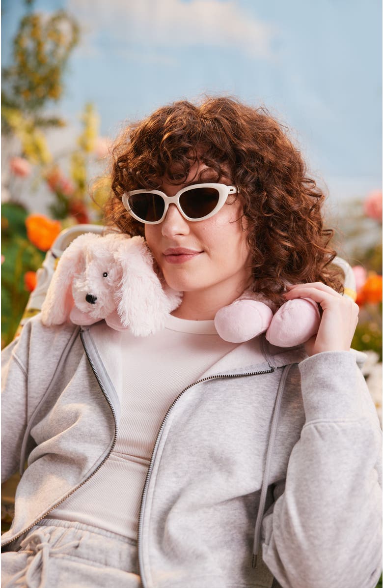 Warmies Bunny Plush Neck Wrap, Alternate, color, Light Pastel Pink