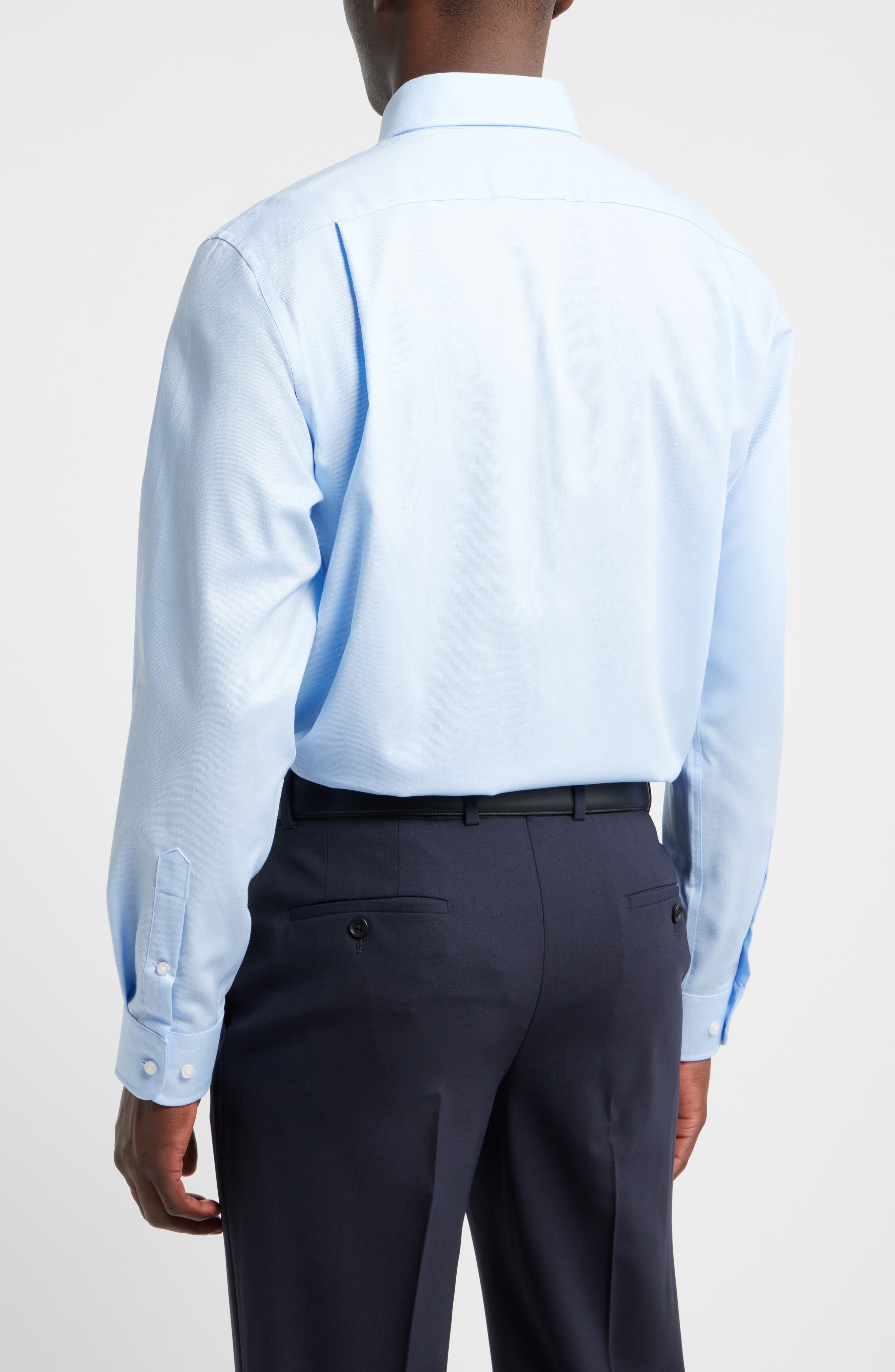 Мужские платья Nordstrom Traditional Fit Cotton Oxford Non-Iron Dress Shirt — фото 4