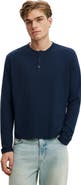 Cotton On Men's Fitted Henley Long Sleeve T-Shirt
