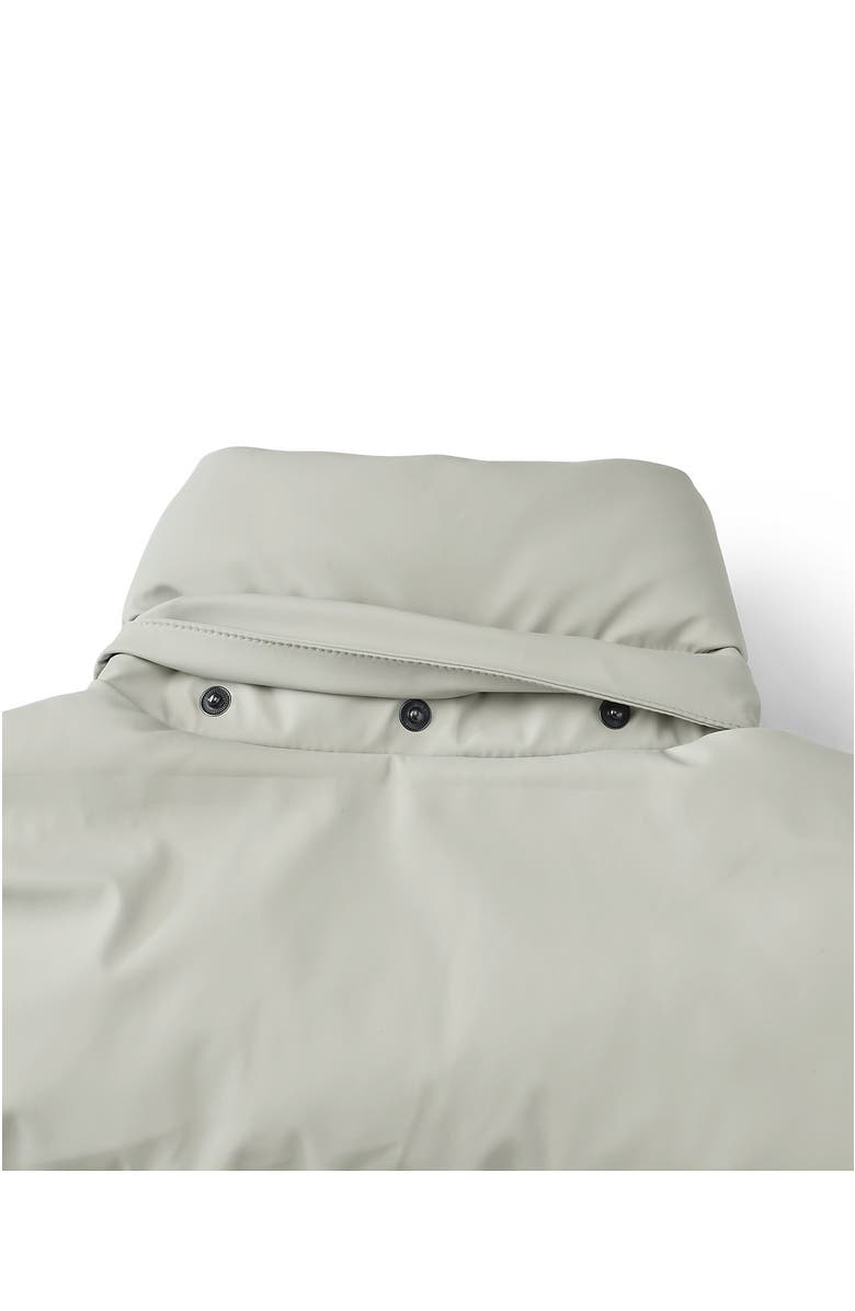 Lands' End Squall Insulated Slicker Puffer Jacket, Alternate, color, Soft Silver