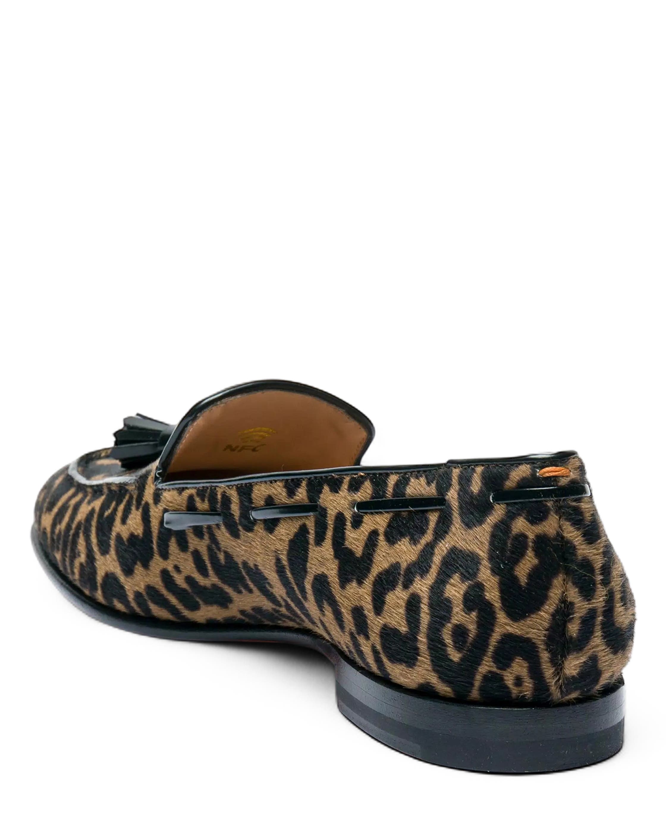 Cavallino Leather Tassel Loafer, Alternate, color, Brown