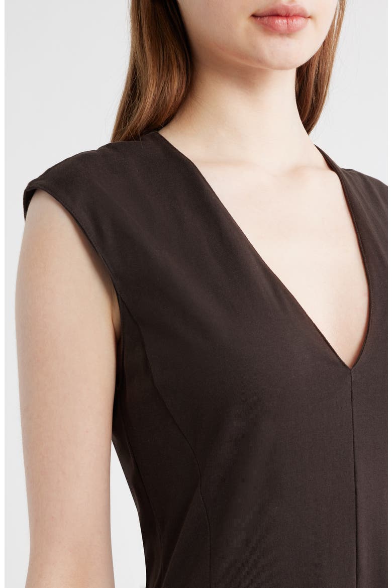 The Studio Cotton Midi Dress, Alternate, color, MOCHA