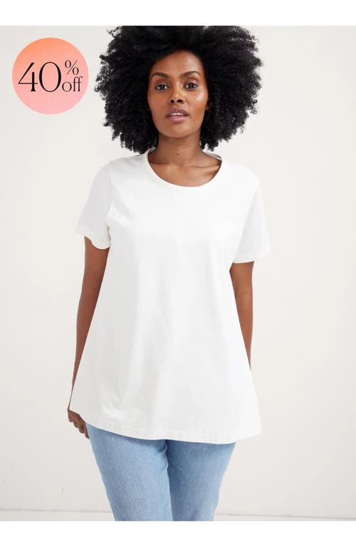 Hatch Collection The Luxe Nursing Tee In White