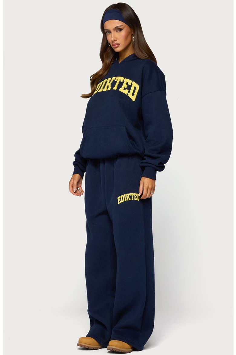 Crush Graphic Oversized Hoodie, Alternate, color, NAVY