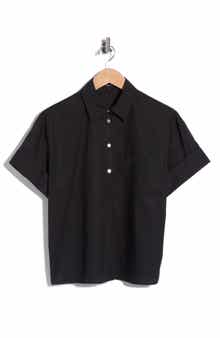 Short Sleeve Poplin Shirt