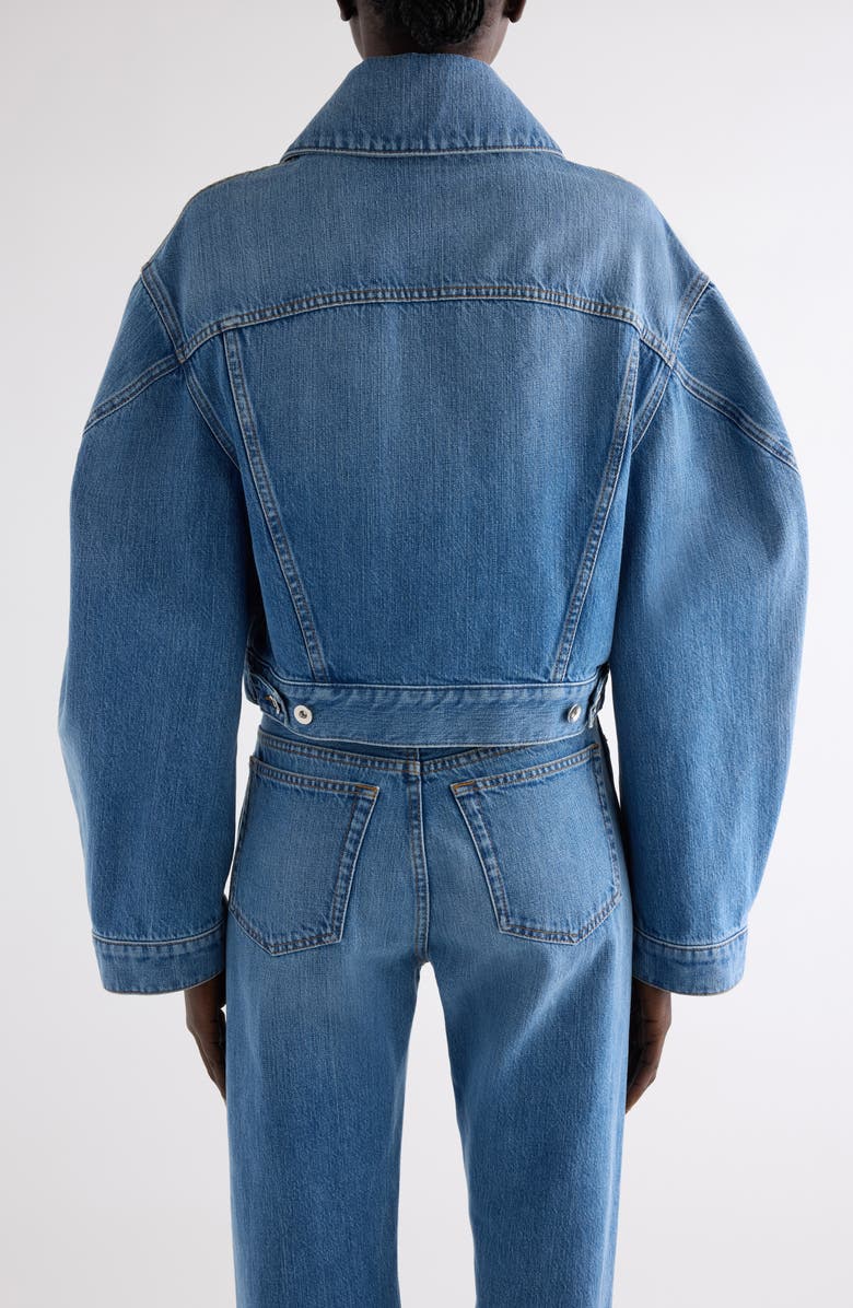 Givenchy Cocoon Denim Jacket, Alternate, color, Medium Blue