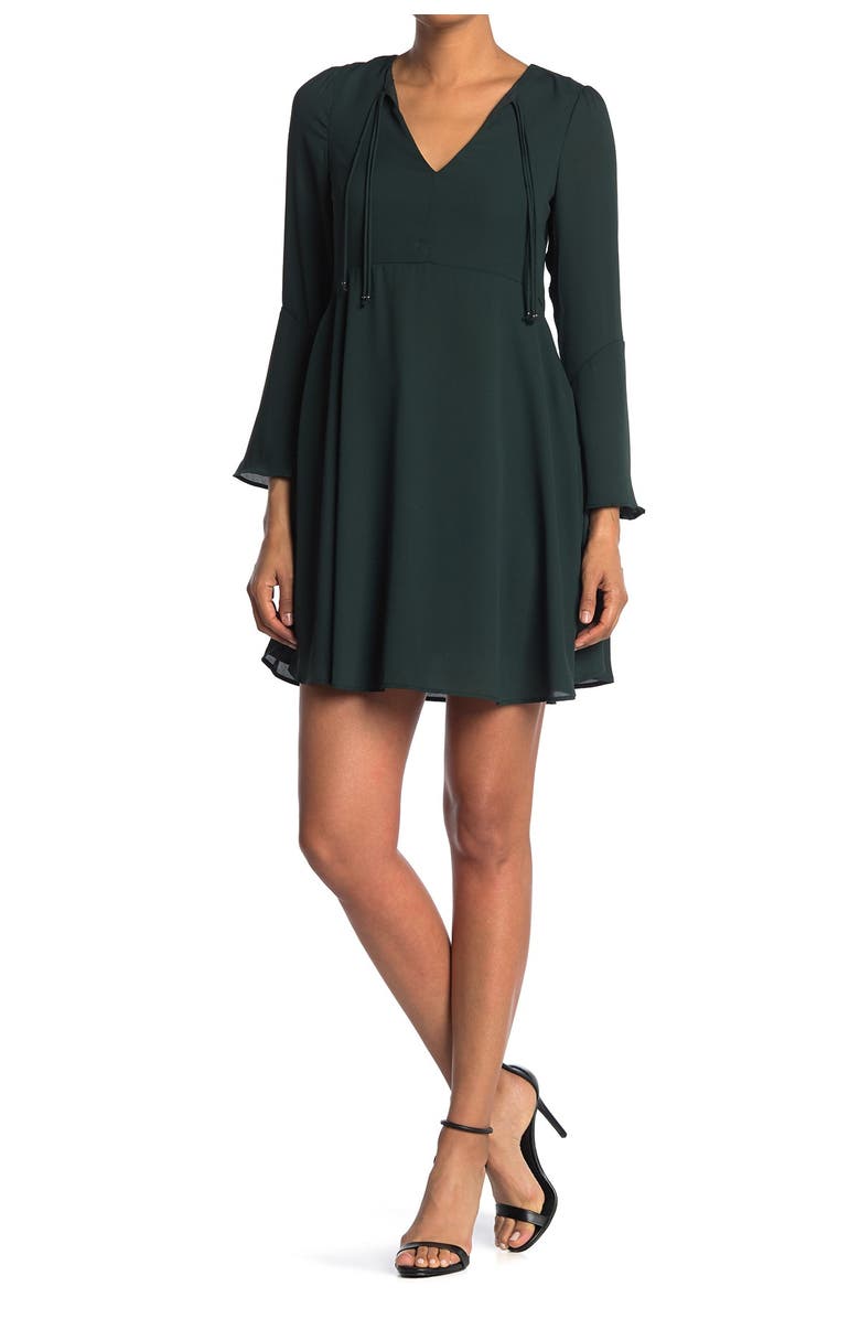 Sam Edelman Bell Sleeve A-Line Dress, Main, color,
